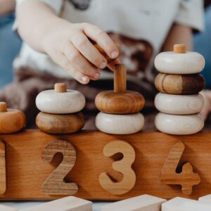 Coffret de jouets éducatifs en bois